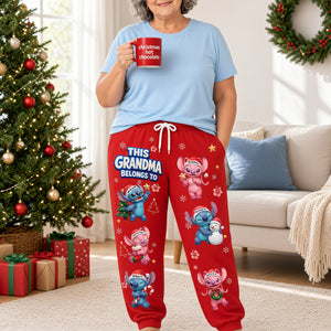 Cozy Holiday Christmas Sweatpants- Personalized Gifts For Grandma 03tyqn051026