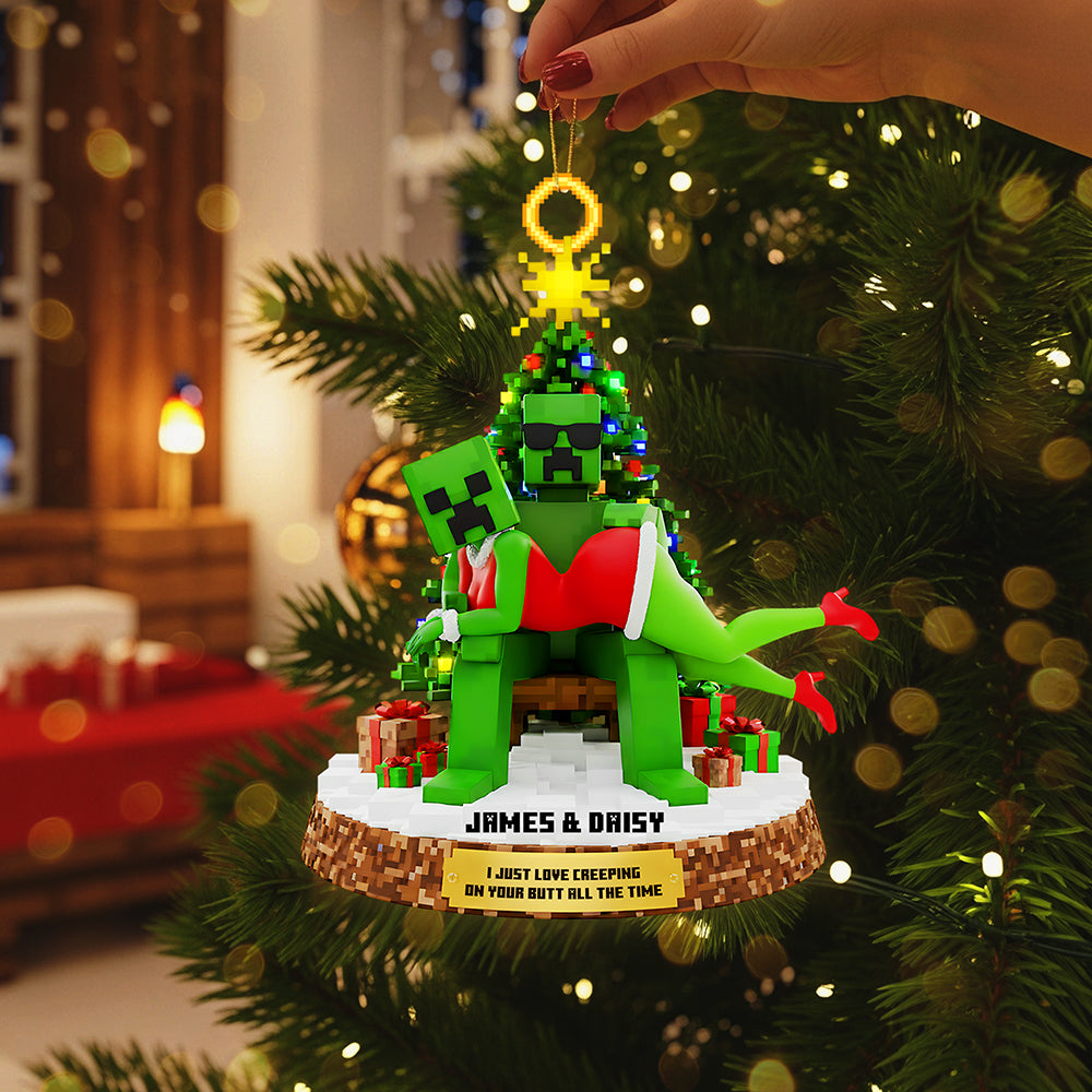 Personalized Gifts For Christmas, Naughty Couple Acrylic Ornament 03tgta110925-Homacus