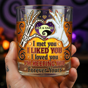 Soulmates Forever Round Glass - Personalized Gift For Couples 04NADT060626-Homacus