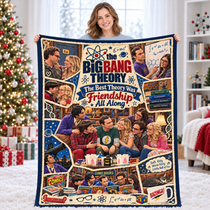 Science & Sitcom Friends Christmas Blanket - Personalized Gifts For TV Show Lovers 06TTQN081026-Homacus