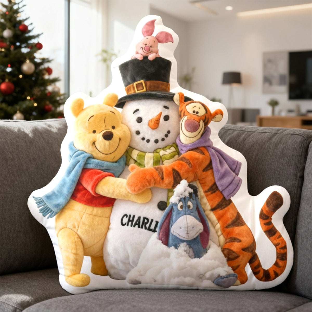 Beloved Snowman Shaped Pillow - Personalized Gifts For Kids & Cuteness Lovers 01QHLU081125-Homacus