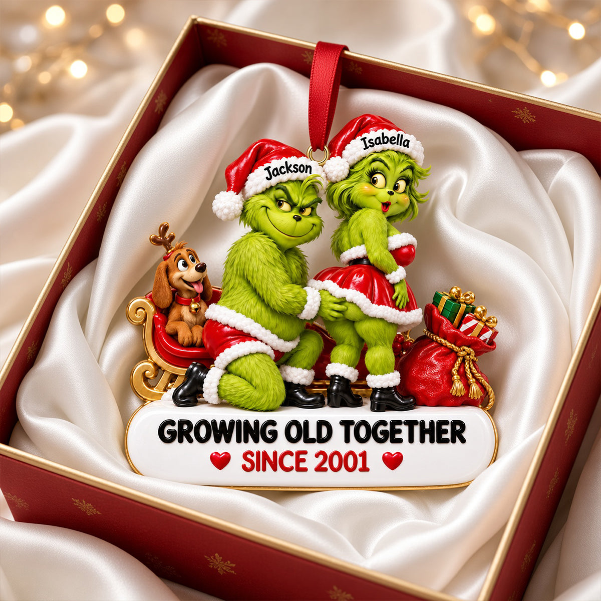 Growing Old Together Christmas Ornament - Personalized Gifts For Couple 05TYTN290926