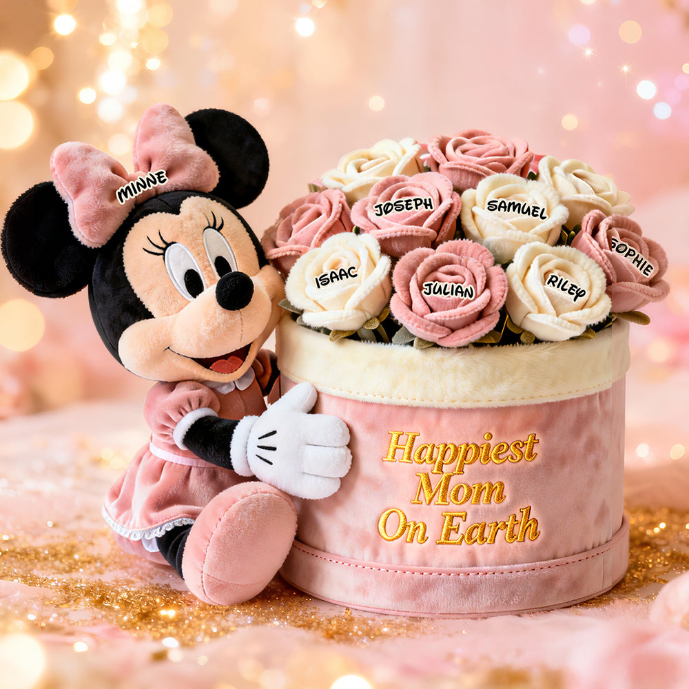 Happiest Mom On Earth Pillow - Personalized Gifts For Mom 02NADT050226-Homacus