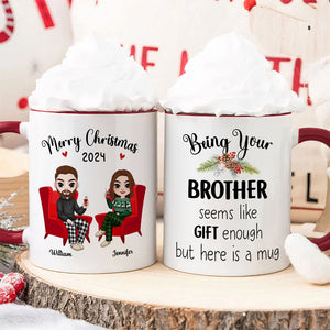 Personalized Gifts For Brother Coffee Mug Christmas 01ACDT300924HH-Homacus