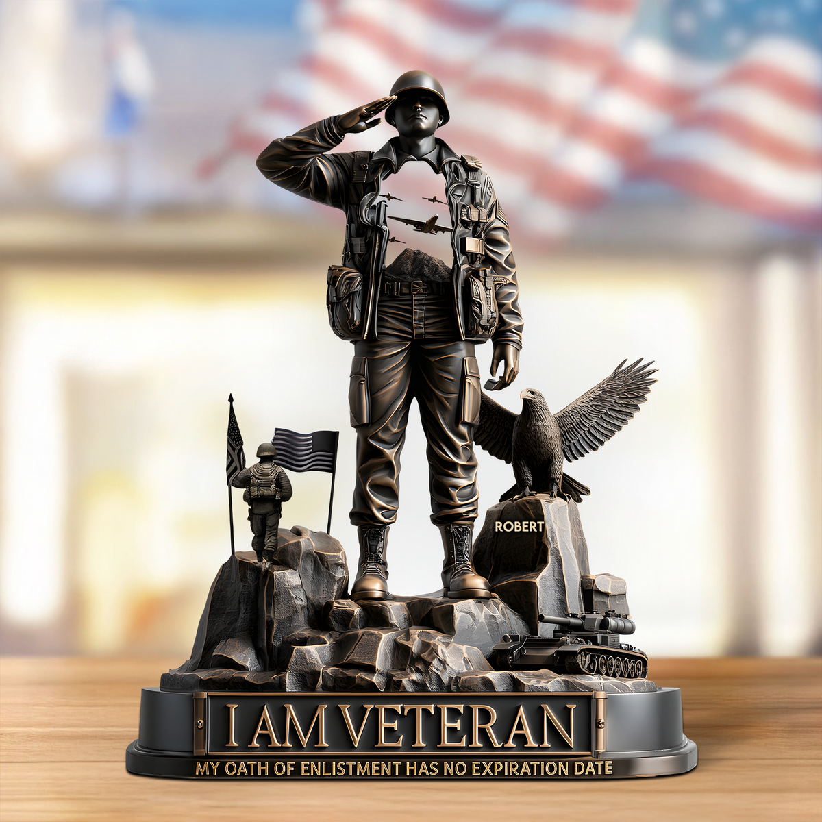 Military Veterans Acrylic Plaque - Personalized Gifts For Veterans 06TGPU040625-Homacus