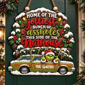 Home Of The Jolliest Acrylic Sign - Personalized Christmas Gifts For Family 08nadt161026-Homacus