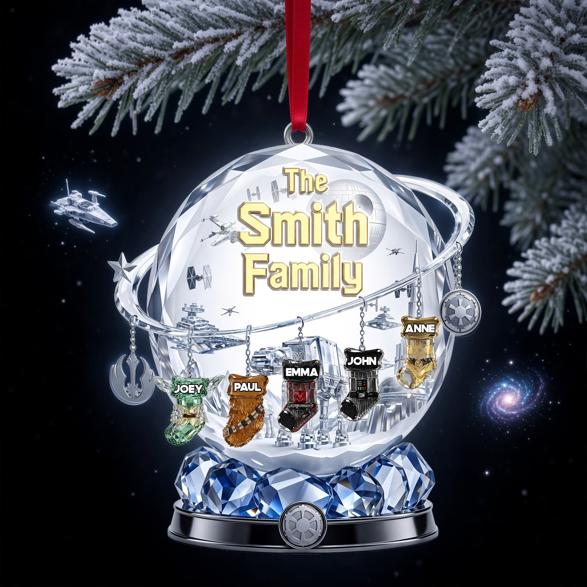 Merry Christmas Stockings Acrylic Ornament - Personalized Christmas Gifts For Family 03ohlu220826