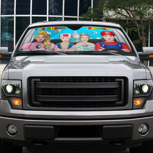 Personalized Gifts For Family Windshield Sunshade 04htpu210624hg-Homacus