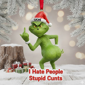 I Hate People Ornament Personalized Funny Gifts For Christmas 03natn061125-Homacus