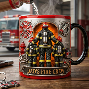 Firefighter Dad Magic Mug - Personalized Gifts For Dads 04tyta050526-Homacus