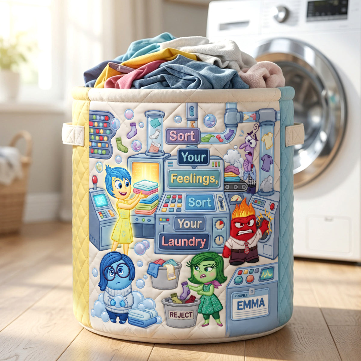 Colorful Emotions Laundry Basket - Personalized Gifts 01hatn180726-Homacus