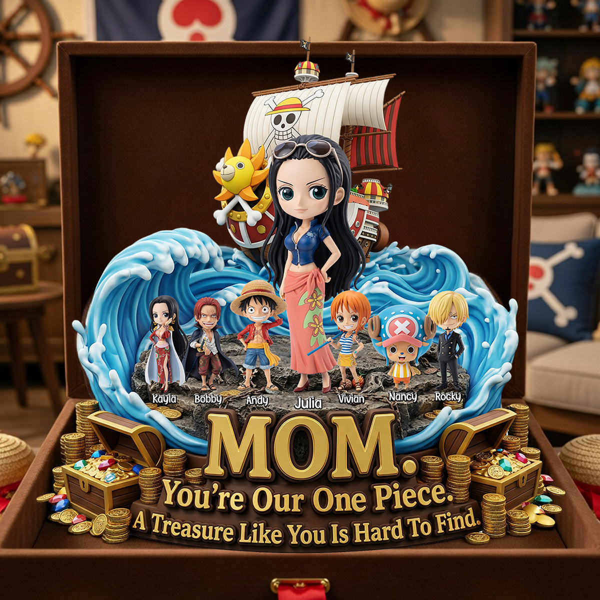 Sea Adventure Mom Acrylic Plaque - Personalized Gifts For Mother's Day Plaque 041HUMG250326-Homacus