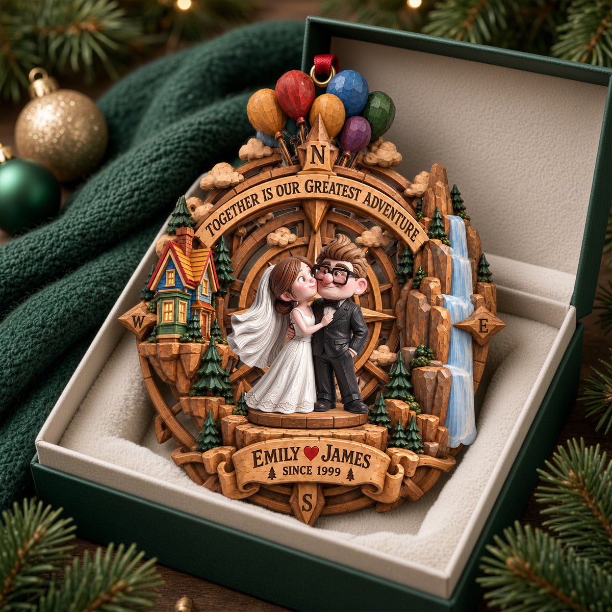 Forever Love Acrylic Ornament - Personalized Christmas Gifts For Couples 02halu180926