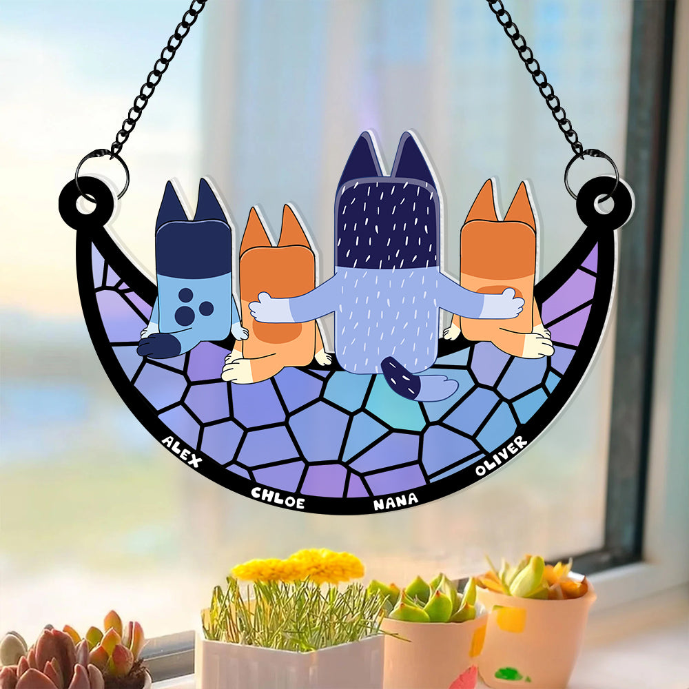 Personalized Gifts For Grandma Suncatcher Ornament 03nadt040524-Homacus