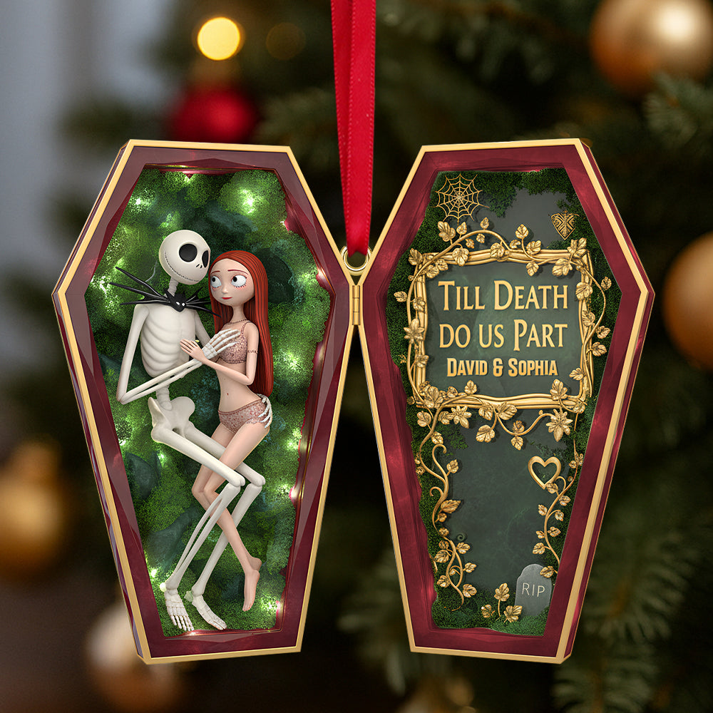 Personalized Spooky Gifts For Couple Christmas Ornament 07ohtn151025-Homacus