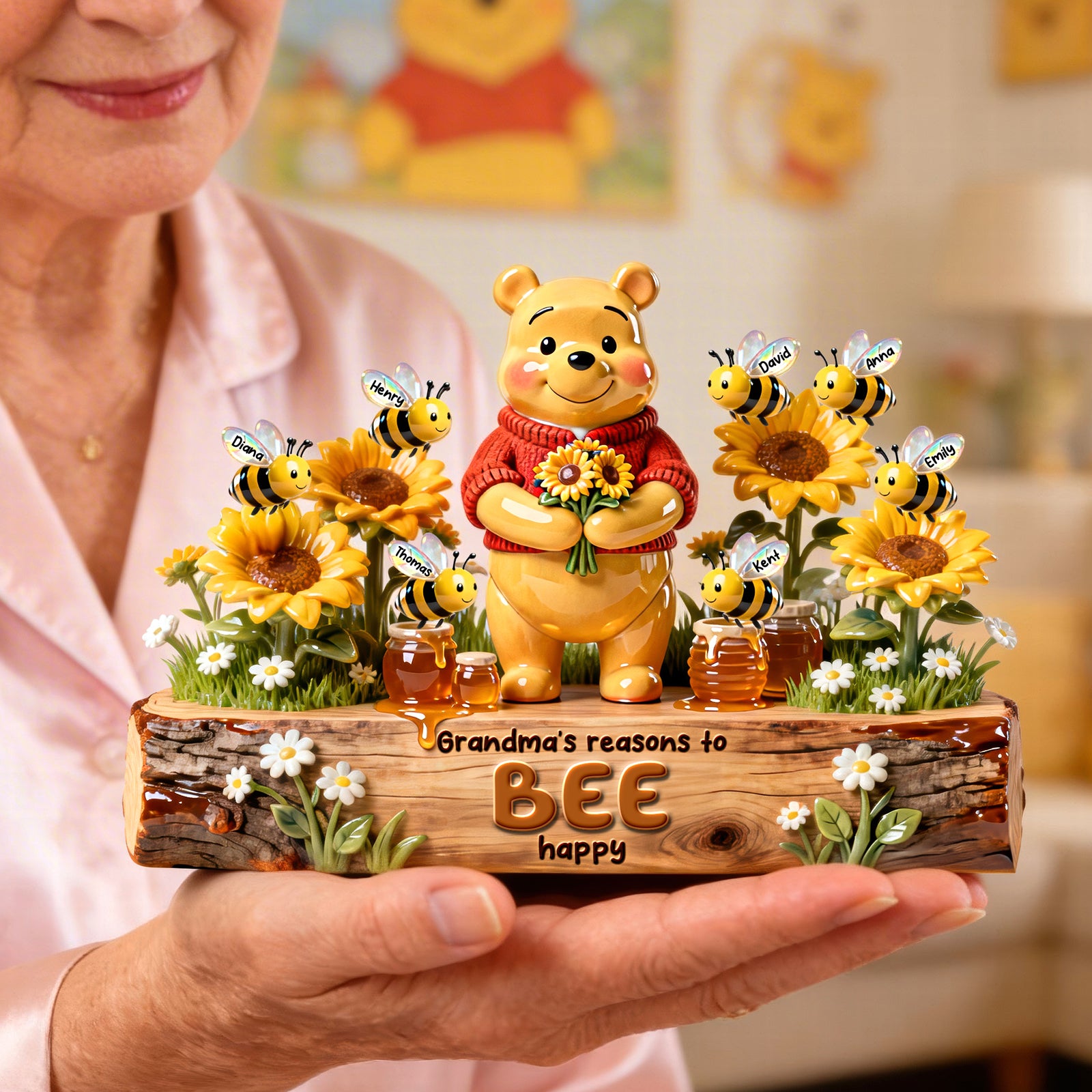 Grandma’s Little Bees Acrylic Plaque - Personalized Gifts For Grandmas 04OHQN110226-Homacus