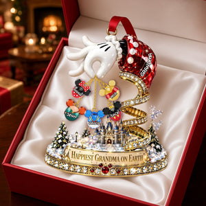 Happiest Grandma On Earth Acrylic Ornament - Personalized Christmas Gifts For Grandma 04ohlu290826-Homacus