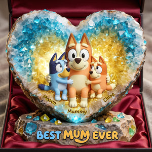 Best Mum Ever Acrylic Plaque - Personalized Gifts For Mom 02HUDT020426-Homacus