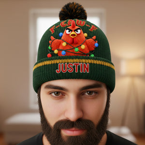 Personalized Humorous Christmas Gifts For Coworkers, Friends Bobble Beanie Hat 02natn091025-Homacus