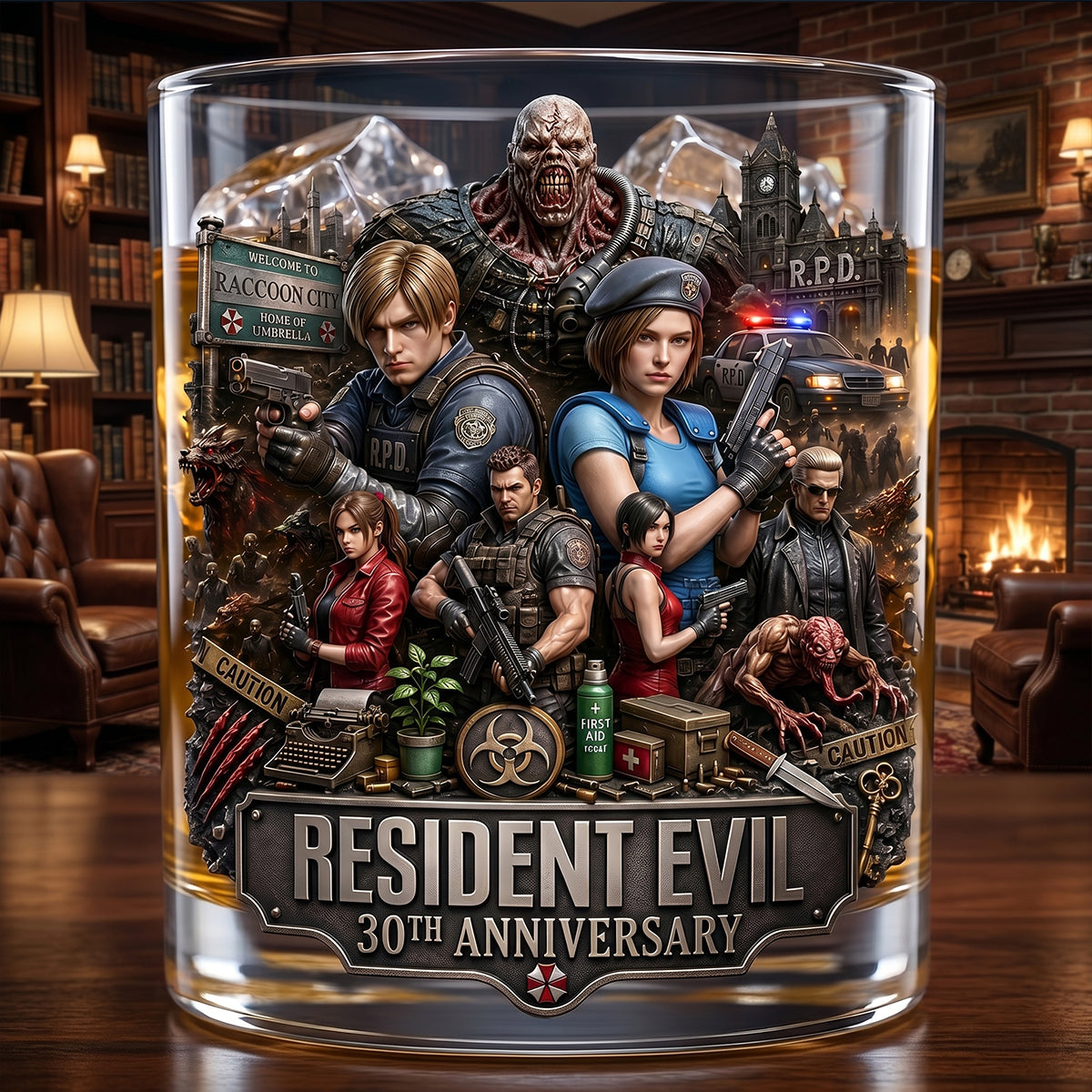 30 Years of Survival Round Glass - Personalized Gifts 04tytn220626-Homacus