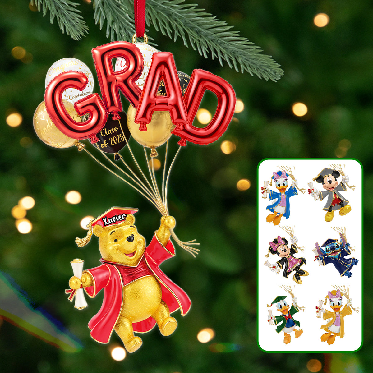 Graduation Ornament - Personalized Gifts For Graduation Christmas Ornament 01NAMG250925-Homacus