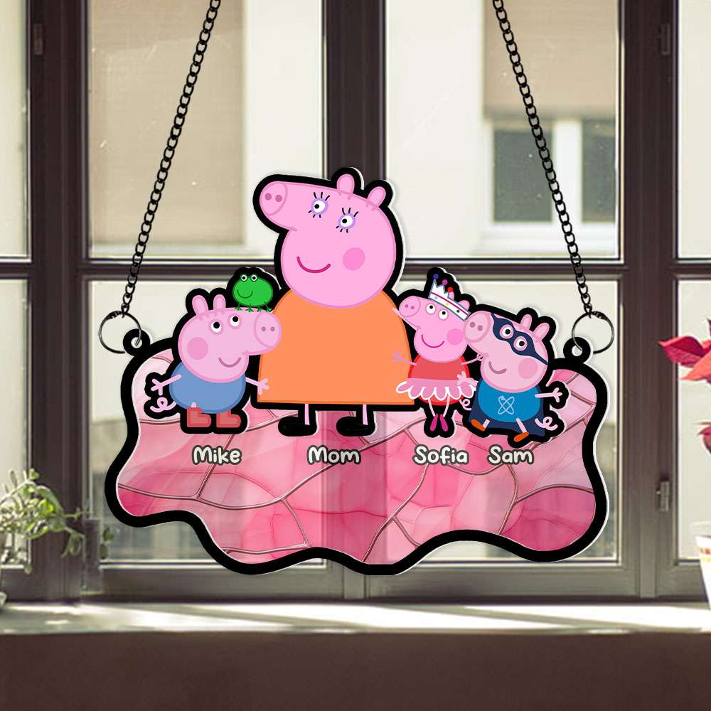 Personalized Gifts For Mom Window Hanging Suncatcher Ornament 05NAMH190225-Homacus