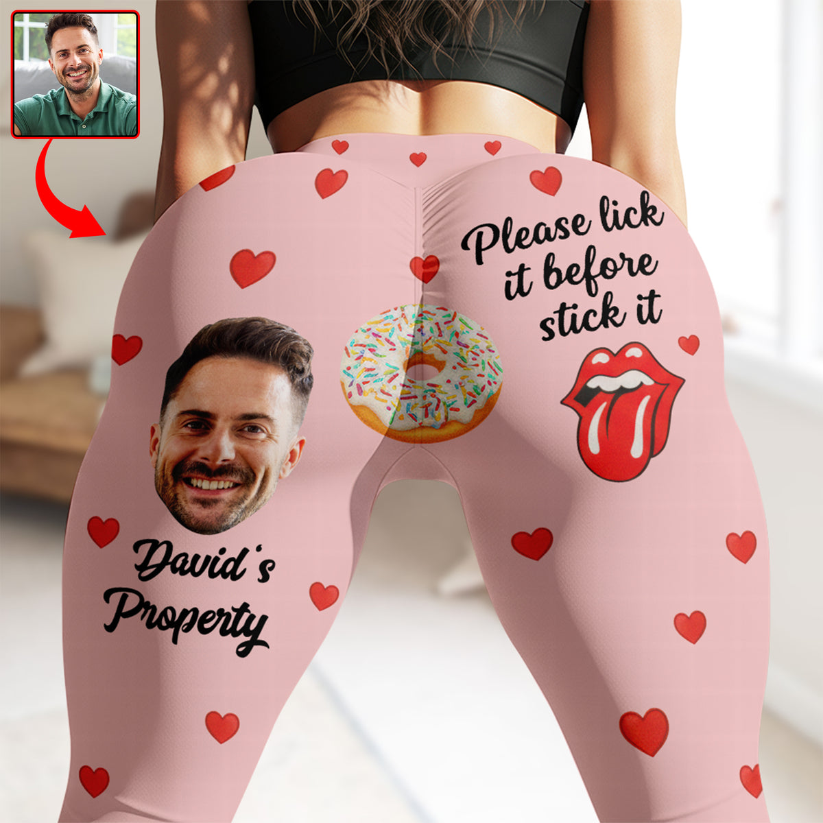 Naughty Couple Leggings - Custom Photo Gifts For Her 05kiqn031225-Homacus