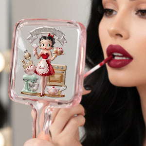 Baking Girl Handheld Mirror - Personalized Gifts For Baking Lovers 04palu171225-Homacus