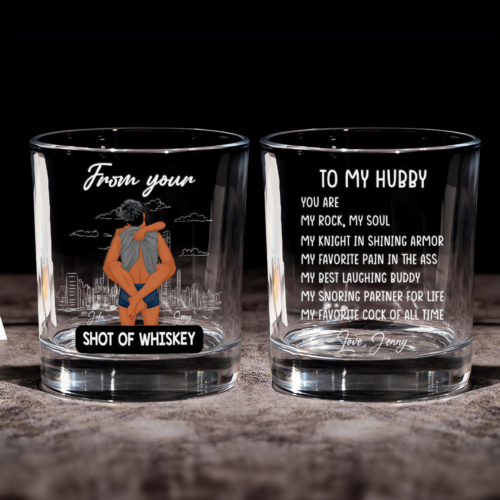 Couple Whiskey Glass - Personalized Gifts 03TOMH110125HG-Homacus
