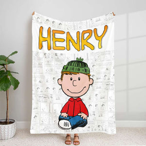 Personalized Gifts For Kids Blanket Smiling Kids 05HUDT220124TM-Homacus
