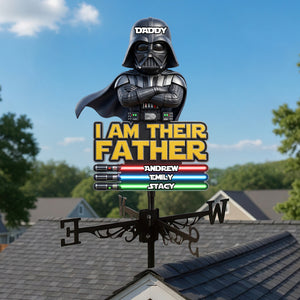 Futuristic Dad Metal Weather Vane - Personalized Gifts For Dads 01nadh140526-Homacus