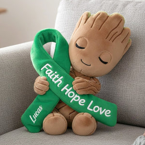 Cute Creature Pink Ribbon Pillow - Personalized Gift For Cancer Awareness 04NATN111225-Homacus