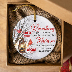 Personalized Memorial Gifts, Christmas Ceramic Ornament 02ACDT171024-Homacus