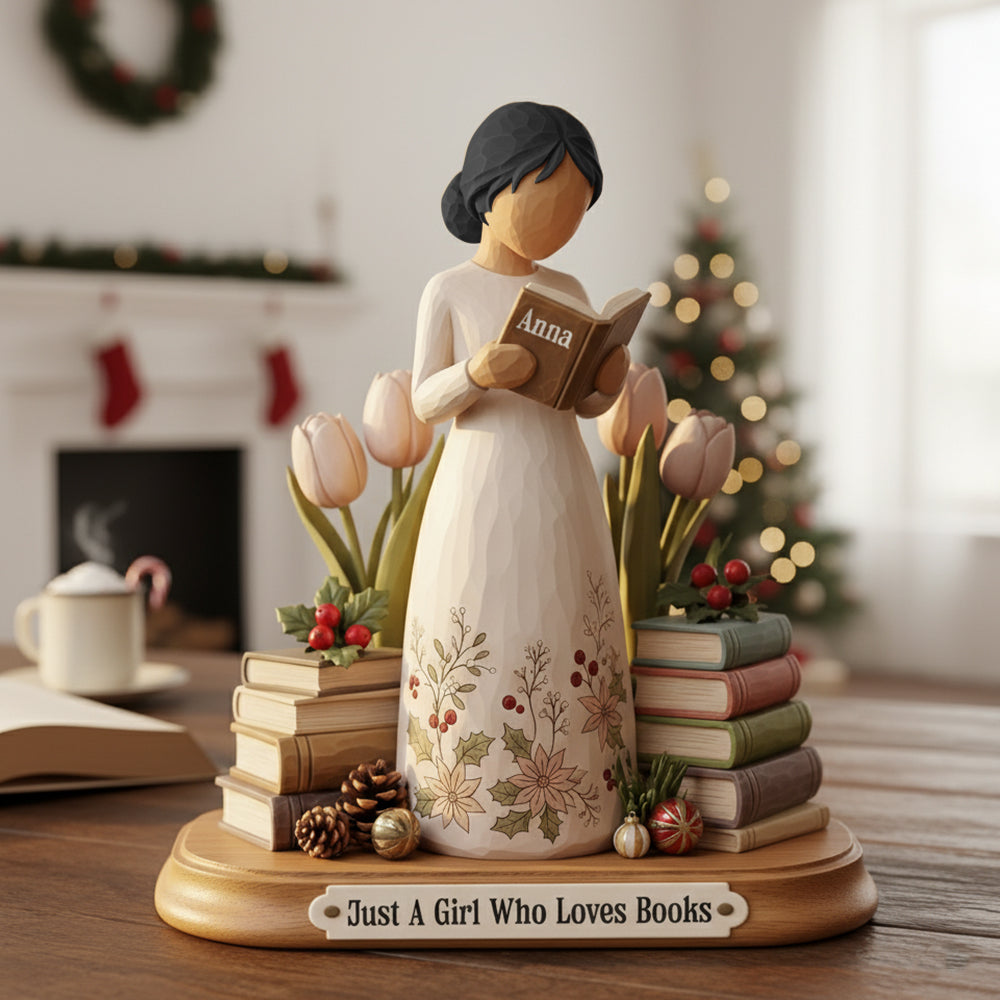 Reading Girl Personalized Gifts For Book Lovers Acrylic Plaque 08pgtn151025-Homacus