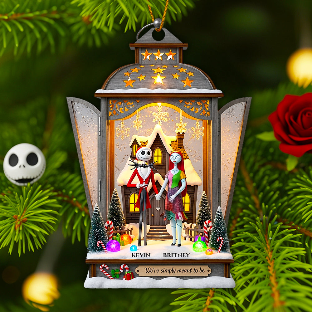 Gothic Christmas Lantern Ornament Personalized Gifts For Couple 05TGDT160825-Homacus