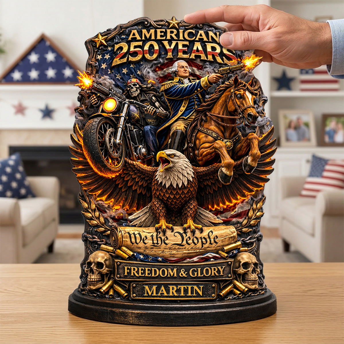 250 Years Anniversary Acrylic Plaque - Personalized Gifts For Veteran Plaque 01TYMG050326-Homacus