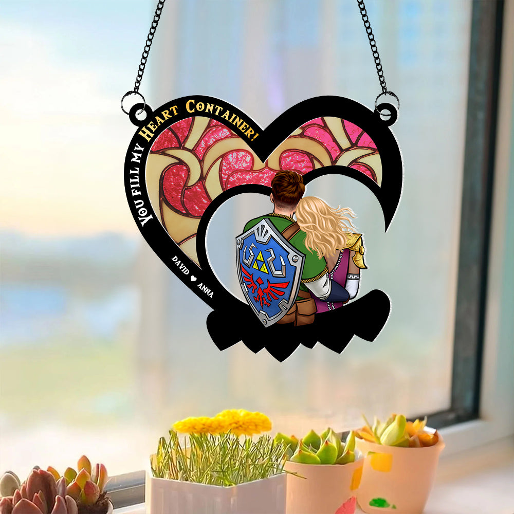 Personalized Gifts For Couple Suncatcher Ornament 02hupu180524hh-Homacus