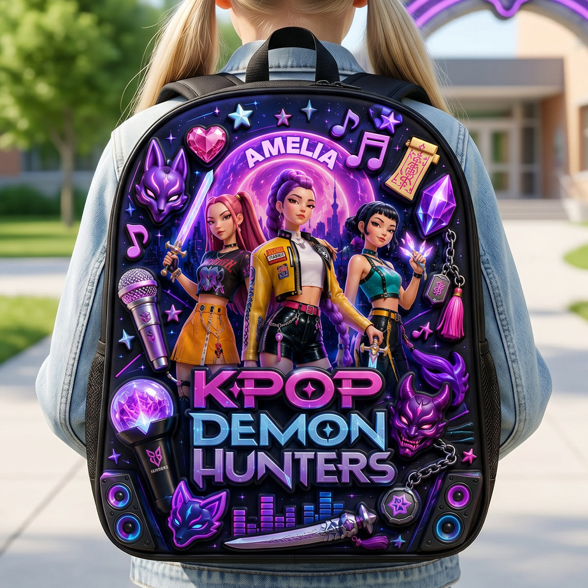 Fantasy Girl Backpack - Personalized Gifts For Kids School Bag 07nadt290626-Homacus