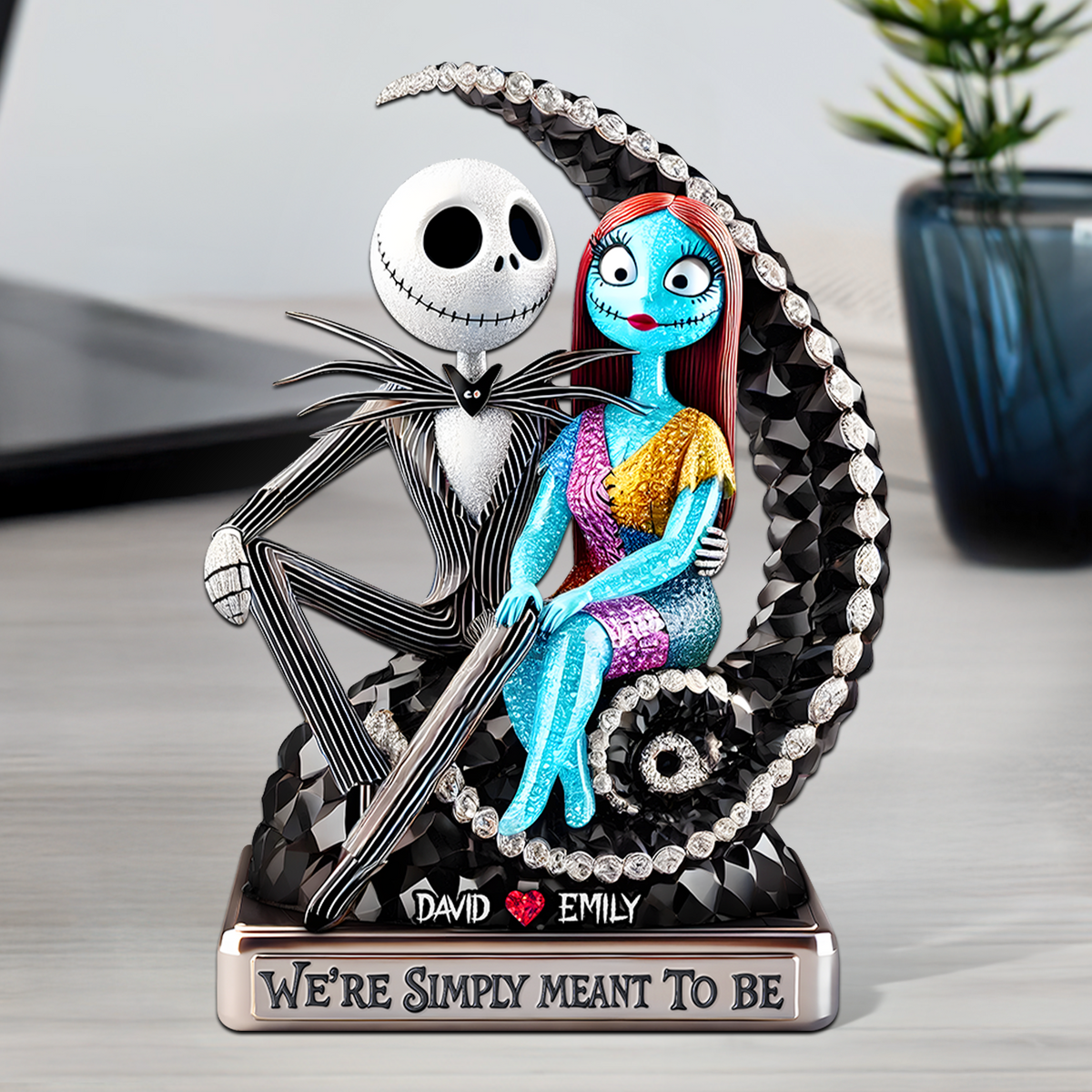 Haunting Sweethearts Acrylic Plaque - Personalized Gifts For Couple 02tgpu270525-Homacus