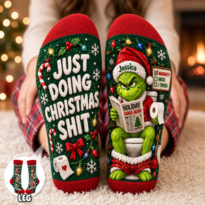 Santa’s Bathroom Break Socks - Personalized Christmas Gifts 01tydh170926-Homacus