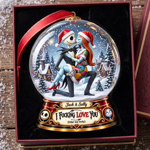 Spooky Loving Couple Ornament - Personalized Christmas Gifts For Couples 06tyta211026