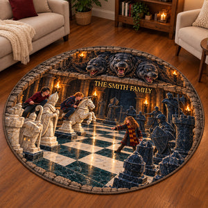 Underground Hideout Adventure Quilted Round Rug - Personalized Gifts 01QHDT290926-Homacus