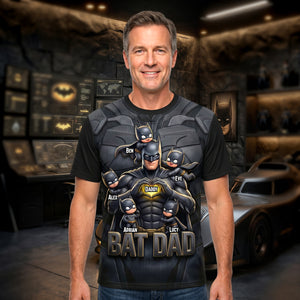 Dark Dad & Kids Shirt - Personalized Gifts For Dad 01NADH090526-Homacus