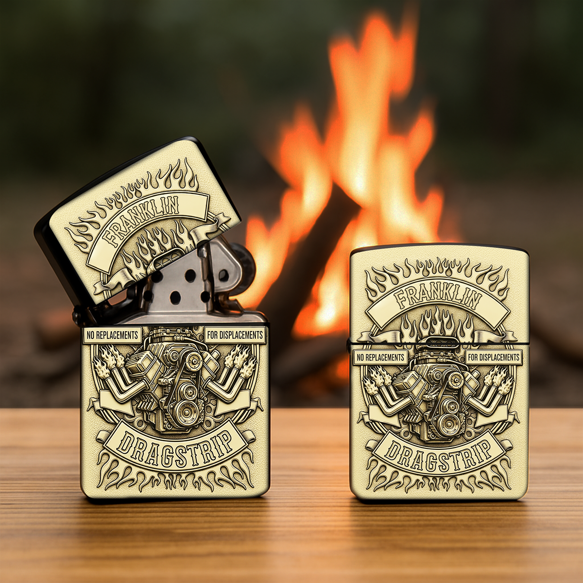 DragTrips - Drag Racing Lighter - Personalized Gift For Hot Rod Lovers-Homacus