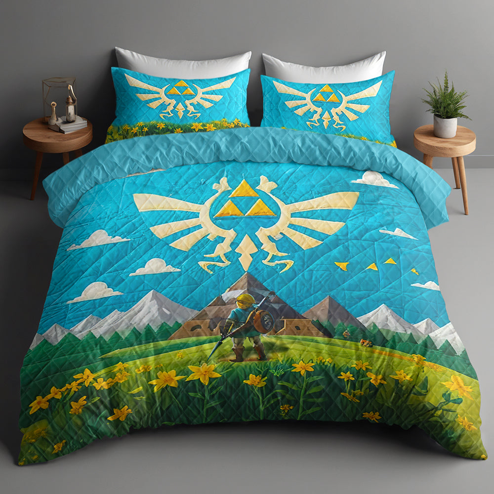 Gifts For Action Adventure Game Lover Quilt Bed Set, Hero Of The Kingdom 02qhqn220125-Homacus