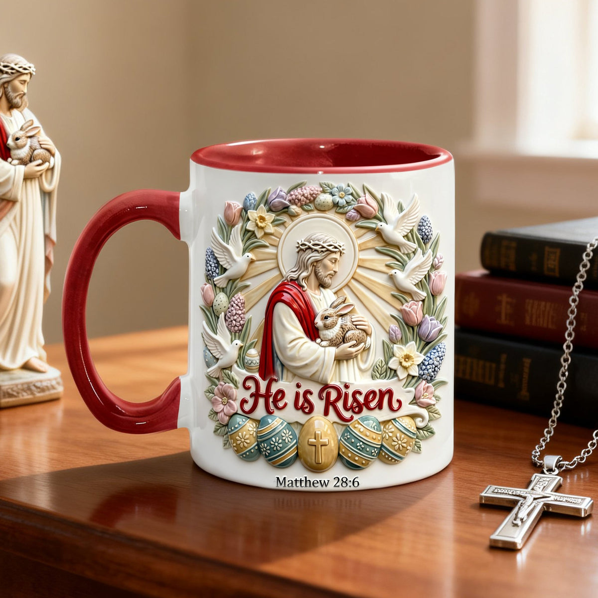 Christian Easter Scripture Coffee Mug - Gift For Christian 01PALU090126-Homacus