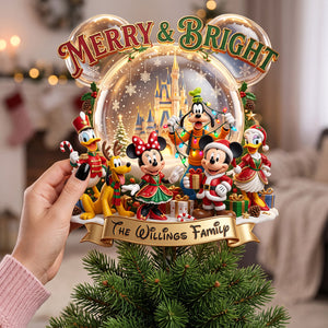 Merry Family Tree Topper - Personalized Christmas Gifts For Family 01pata120826-Homacus