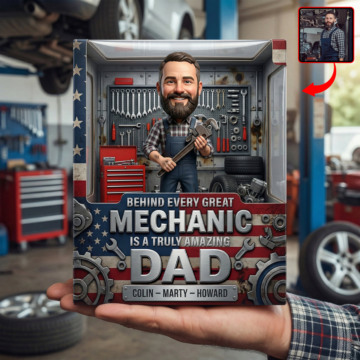 Amazing Mechanic Dad Acrylic Plaque - Custom Photo Gifts For Dads 04paqn260326-Homacus