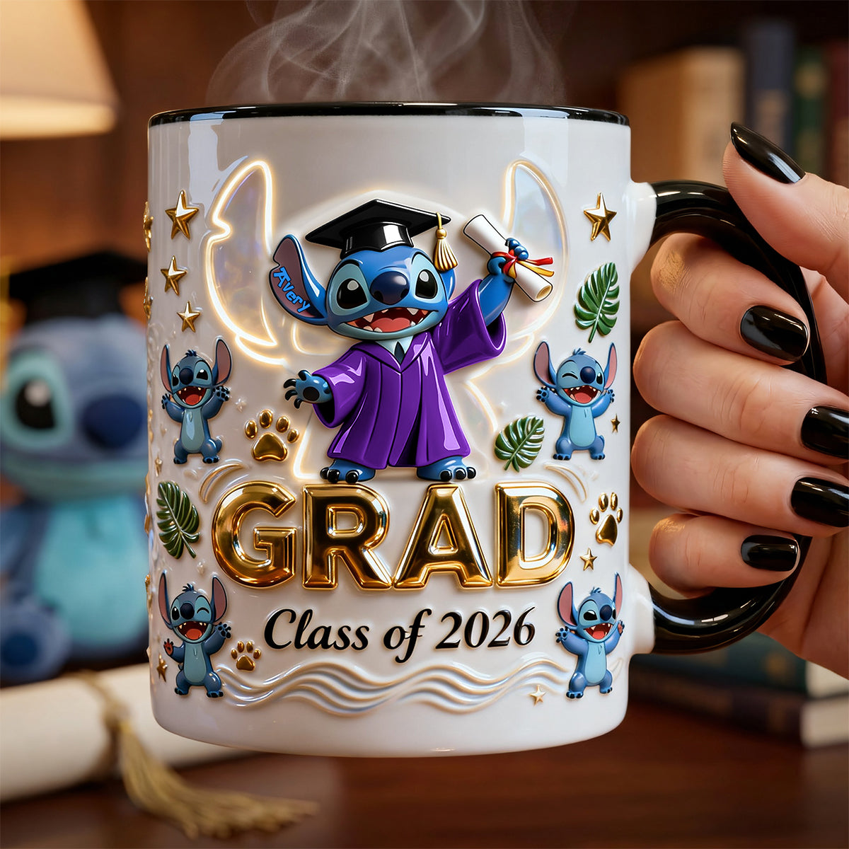 Cute Chaos Graduate Magic Mug - Personalized Gifts For Graduates 01TGTA230426-Homacus