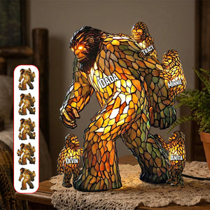 Papa Bigfoot Acrylic Light Box - Personalized Gifts For Dad 01NAMG270226-Homacus